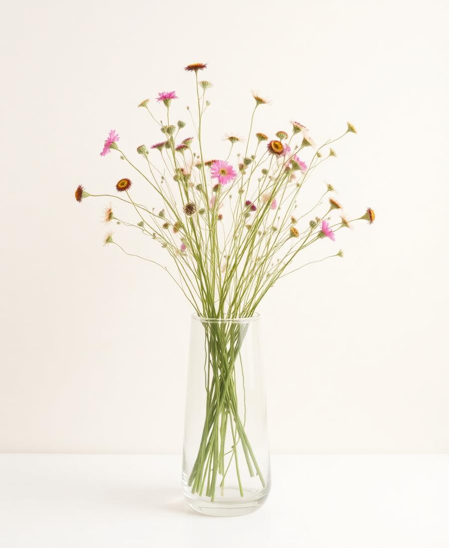 Meadow in Clear Glass